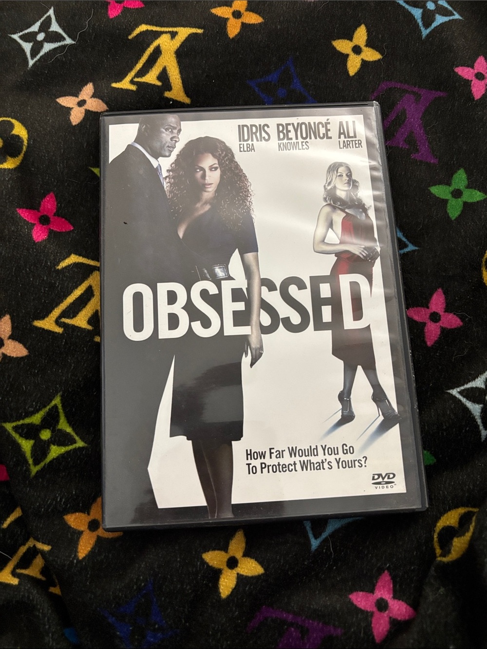 Louis Vuitton Black Multicolor Monogram Blanket with 'Obsessed' DVD